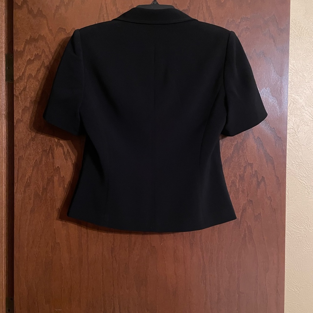 Kasper A.S.L. Black Short Sleeve Suit - Picture 4 of 7